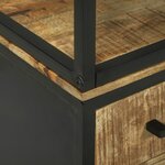 Armoire haute vidaXL 70x35x180 cm en Bois Massif de Manguier