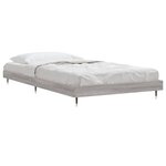vidaXL Cadre de lit sonoma gris 90x190 cm bois d'ingénierie