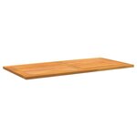 vidaXL Plateau de table 110 x 55 x 2 2 cm en teck massif rectangulaire