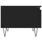 vidaXL Tables basses 2 Pièces noir 50x46x35 cm bois d'ingénierie