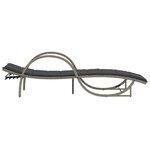 vidaXL Chaise longue et coussin gris clair 60x199x42 cm résine tressée