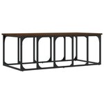 vidaXL Table basse chêne marron 100x50x35 5 cm bois d'ingénierie