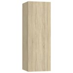 vidaXL Ensemble de meubles TV 4 Pièces Chêne sonoma Bois d'ingénierie