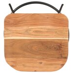 vidaXL Tabourets de bar lot de 2 bois d'acacia solide