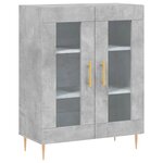 vidaXL Buffet gris béton 69 5x34x90 cm bois d'ingénierie