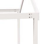 vidaXL Lit haut sans matelas blanc 90x200 cm bois de pin massif