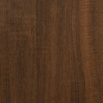 vidaXL Tables de chevet 2Pièces chêne marron 39x39x47 5cm bois ingénierie