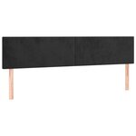 vidaXL Sommier à lattes de lit avec matelas noir 120x190 cm velours