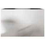 vidaXL Jardinière argenté 62x40x39 cm acier inoxydable