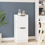 vidaXL Buffet Blanc 30x30x70 cm Bois d'ingénierie