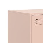 vidaXL Meubles TV 2 Pièces rose 67x39x44 cm acier