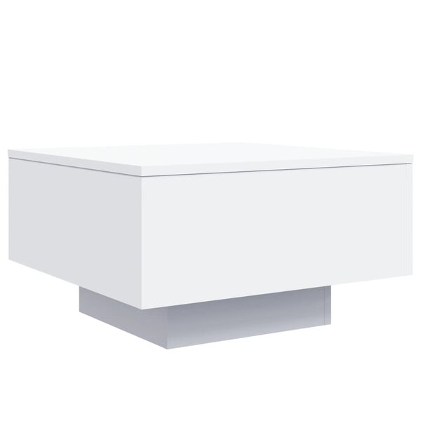 vidaXL Table basse blanc 55x55x31 cm bois d'ingénierie