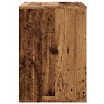 vidaXL Commode d'angle vieux bois 80x41x58 cm bois d'ingénierie