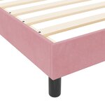 Cadre de Lit vidaXL Rose 140x190 cm en Velours