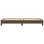 vidaXL Cadre de lit sans matelas marron foncé 80x200 cm tissu