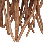 vidaXL Table basse en rondin 40x40x40 cm Bois solide