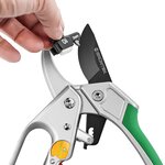 GRÜNTEK Ciseaux de jardin CONDOR avec cliquet automatique 200 mm