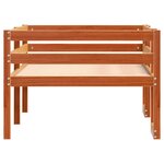 vidaXL Cadre de lit d'enfants marron cire 90x190 cm bois de pin massif