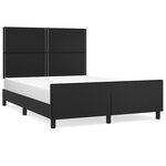 vidaXL Cadre de lit sans matelas noir 140x200 cm similicuir