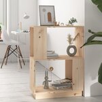 vidaXL Bibliothèque/Séparateur de pièce 51x25x70 cm Bois de pin solide