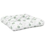 vidaXL Coussins de palette lot de 2 motif de feuilles tissu