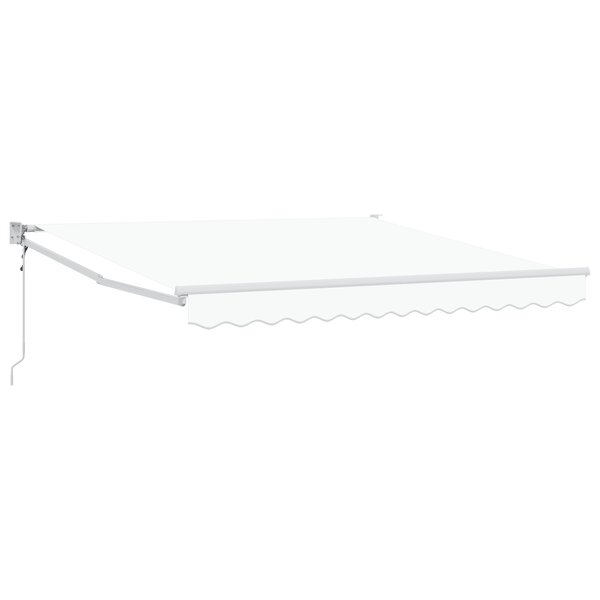 Store Rétractable Automatique vidaXL Blanc 350x250 cm