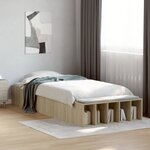 vidaXL Cadre de lit sans matelas chêne sonoma 90x190 cm