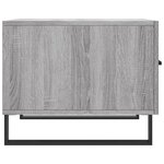 vidaXL Table basse Sonoma gris 50x50x40 cm Bois d'ingénierie