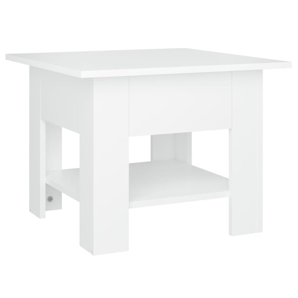 vidaXL Table basse blanc 55x55x42 cm bois d'ingénierie
