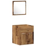 vidaXL Ensemble de meubles de salle de bain 4 pièces - Bois vieux en bois d'ingénierie