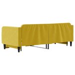 vidaXL Lit de jour avec lit gigogne jaune 80x200 cm velours