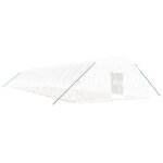 vidaXL Serre avec cadre en acier blanc 132 m² 22x6x2 85 m