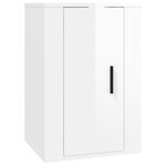 vidaXL Ensemble de meubles TV 5 Pièces Blanc brillant Bois d'ingénierie