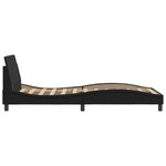 vidaXL Cadre de lit sans matelas noir 100x200 cm similicuir