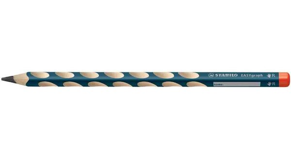 Crayon Ergonomique EASYgraph Droitier Mine 3,15 mm HB Bout rouge STABILO