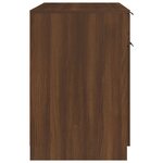 vidaXL Bureau Chêne marron 100x50x75 cm Bois d'ingénierie