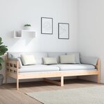 vidaXL Lit de jour sans matelas bois de pin massif 90x200 cm