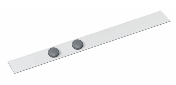 Bande métallique souple 50 cm avec 2 aimants Blanc MAUL