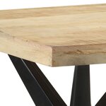 vidaXL Table à manger 120x60x76 cm Bois de manguier massif