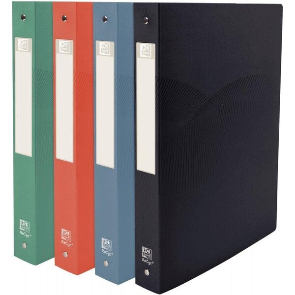 Classeur 4 anneaux OXFORD en polypropylène 100  recyclé dos 4 cm