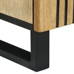 vidaXL Cabinet de salle de bain 38x33.5x58 cm Bois massif Mangue & Bois engineered