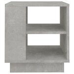 vidaXL Table basse gris béton 40x40x43 cm bois d'ingénierie