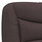 vidaXL Coussin de tête de lit marron foncé 100 cm tissu