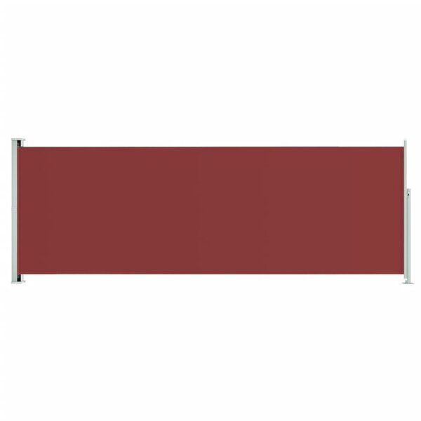 vidaXL Auvent latéral rétractable de patio 220x600 cm Rouge