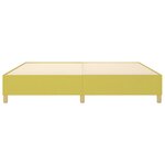 vidaXL Cadre de lit Vert 200x200 cm Tissu