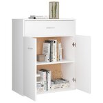 vidaXL Buffet blanc 60x30x75 cm bois d'ingénierie