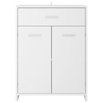 vidaXL Ensemble de meubles de salle de bain 4 Pièces Blanc