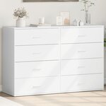 vidaXL Buffets 2 Pièces blanc 60x39x80 cm bois d’ingénierie