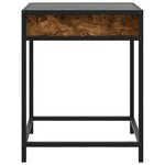 vidaXL Table basse avec LED Infinity chêne fumé 40x40x51 cm