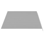 vidaXL Tissu de remplacement pour auvent Anthracite et blanc 4 5x3 m